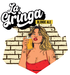 la gringa beer logo vector